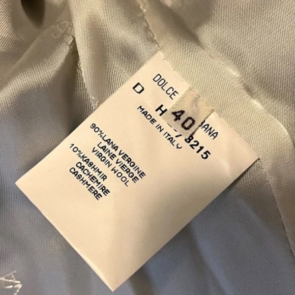 GORGEOUS DOLCE & GABBANA | VINTAGE DOUBLE BREASTED WOOL JACKET WOOL COAT - Picture 7 of 12